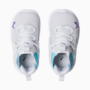 Enzo Toddler Shoes, Feather Gray-Hero Blue-Team Violet