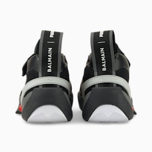 PUMA x BALMAIN Court Basketball Shoes, Puma Black-High Risk Red, extralarge-GBR