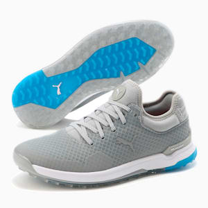 ゴルフ プロアダプト アルファキャット  スパイクレス シューズ, High Rise-Puma Silver-Ibiza Blue, extralarge-JPN