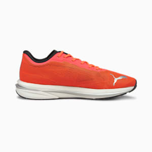 Velocity NITRO Women's Running Shoes, Lava Blast-Puma Black-Puma Silver