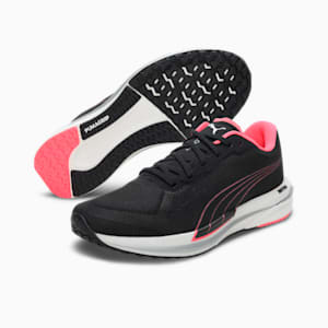 Velocity Nitro Women's Running Shoes, Puma Black-Ignite Pink