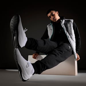 Mercedes Drift Cat Ultra Unisex Shoes, Puma White-Spectra Green-Puma Black, extralarge-IND