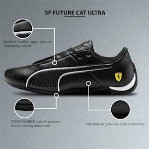 SF Future Cat Ultra Unisex Shoes, Puma Black-Puma White, extralarge-IND