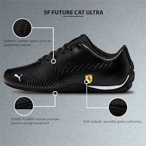 SF Drift Cat 5 Ultra II Youth Shoes, Puma Black-Puma White
