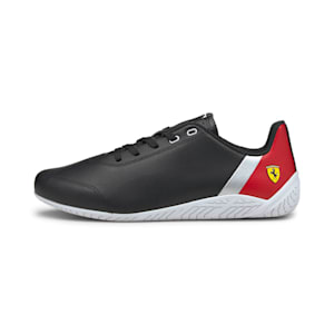 Scuderia Ferrari Ridge Cat Unisex Motorsport Shoes, Puma Black-Rosso Corsa-Puma White