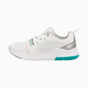 Mercedes AMG Petronas F1 Wired Run Unisex Sneakers, PUMA White-PUMA Silver, extralarge-IND