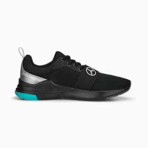Mercedes AMG Petronas F1 Wired Run Unisex Sneakers, PUMA Black-PUMA Silver, extralarge-IND