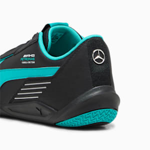 Mercedes F1 R-Cat Machina Motorsport Shoes, PUMA Black-Spectra Green-Spectra Green, extralarge