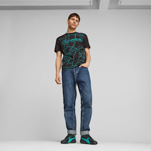 Mercedes F1 R-Cat Machina Motorsport Shoes, PUMA Black-Spectra Green-Spectra Green, extralarge