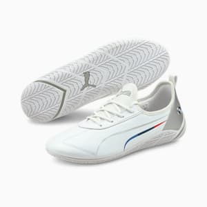 BMW M Motorsport Cat Women's Shoes, Puma White-Puma Silver