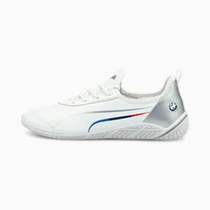 BMW M Motorsport Cat Women's Shoes, Puma White-Puma Silver