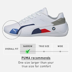 BMW M Motorsport Drift Cat Delta Sneakers, Puma White-Puma White, extralarge-IND