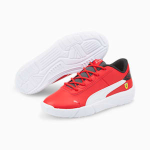 Scuderia Ferrari Drift Cat Delta Kids' Motorsport Shoes, Rosso Corsa-Puma White