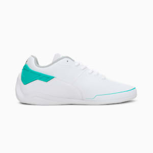 Mercedes AMG Petronas F1 Drift Cat Delta Youth Sneakers, Puma White-Spectra Green