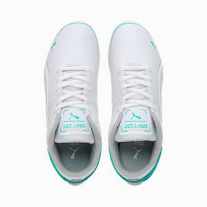 Mercedes AMG Petronas F1 Drift Cat Delta Youth Sneakers, Puma White-Spectra Green