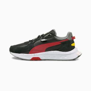 Ferrari Wild Rider Unisex Sneakers, Puma Black-Rosso Corsa-Smoked Pearl