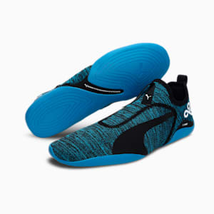 PUMA x CLOUD9 AGF evoKNIT Esports Shoes, Puma Black-Bleu Azur