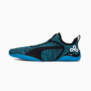 PUMA x CLOUD9 AGF evoKNIT Esports Shoes, Puma Black-Bleu Azur