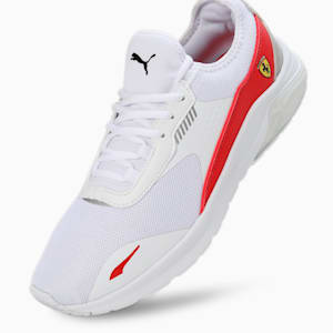 Ferrari Electron E Unisex Sneakers, PUMA White-Rosso Corsa-PUMA White, extralarge-IND