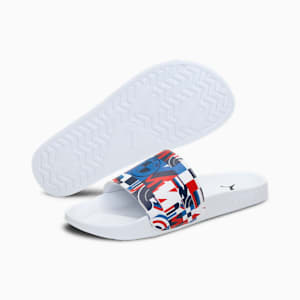 BMW MMS Leadcat 2.0 Unisex Slides, Strong Blue-Puma White-Puma White
