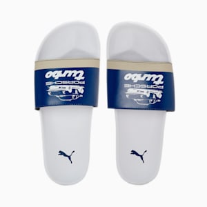 Porsche Legacy Leadcat 2.0 Unisex Slides, Blazing Blue-Puma White-Pebble Gray, extralarge-IND