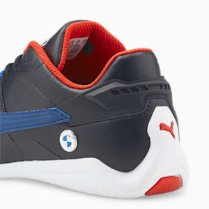 Zapatos de automovilismo para jóvenes BMW M Motorsport Drift Cat Delta, Puma Black-Estate Blue, extralarge