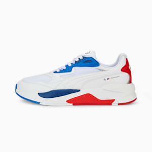 Tenis de automovilismo BMW M Motorsport X-Ray Speed, PUMA White-Pro Blue-Pop Red
