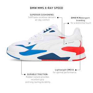 BMW M Motorsport X-Ray Speed Unisex Sneakers, PUMA White-PUMA White, extralarge-IND