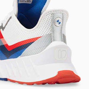 メンズ BMW MMS マコ SL リボーン スニーカー, Puma White-Strong Blue-Fiery Red