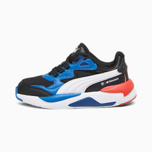 BMW M Motorsport X-Ray Speed Little Kids' Motorsport Shoes, PUMA Black-PUMA White, extralarge