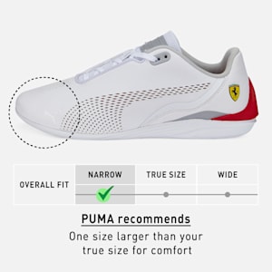 Ferrari Drift Cat Decima Unisex Sneakers, Puma White-Rosso Corsa, extralarge-IND