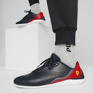 メンズ フェラーリ ドリフトキャット デシマ ドライビングシューズ, PUMA Black-Rosso Corsa-PUMA White, extralarge-JPN