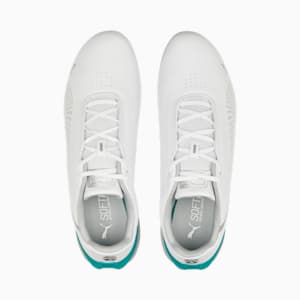 Mercedes AMG Petronas F1 Drift Cat Decima Unisex Sneakers, PUMA White-Spectra Green-Mercedes Team Silver, extralarge-IND