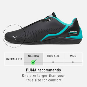 Mercedes AMG Petronas F1 Drift Cat Decima Unisex Sneakers, PUMA Black-Spectra Green, extralarge-IND