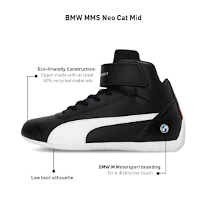 BMW M Motorsport Neo Cat Mid Unisex Sneakers, PUMA Black-PUMA White, extralarge-IND