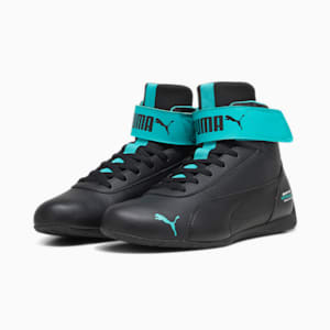 Mercedes AMG Petronas  Neo Cat Mid Men's Sneakers, PUMA Black-PUMA Black-Spectra Green, extralarge-IND