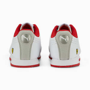 Zapatos de automovilismo Scuderia Ferrari Roma Via Perforated para niño pequeño, Puma White-Puma White