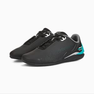 Mercedes-AMG Petronas Formula 1 Drift Cat Decima Big Kids' Motorsport Shoes, Puma Black-Spectra Green, extralarge