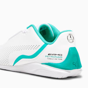 Mercedes AMG Petronas Formula 1 Drift Cat Decima Youth Sneakers, PUMA White-Spectra Green, extralarge-IND