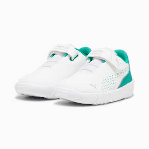 Mercedes-AMG Petronas Drift Cat Decima Toddlers' Motorsport Shoes, PUMA White-Spectra Green, extralarge-GBR