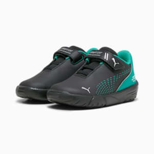 Mercedes-AMG Petronas Drift Cat Decima Toddlers' Motorsport Shoes, PUMA Black-Spectra Green, extralarge-GBR