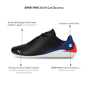 BMW M Motorsport Drift Cat Decima Unisex Sneakers, PUMA Black-Pro Blue, extralarge-IND