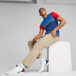 メンズ BMW MMS ドリフトキャット デシマ ドライビングシューズ, PUMA White-Pro Blue, extralarge-JPN
