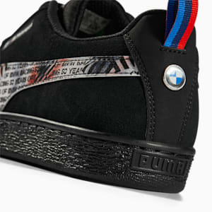 Zapatos deportivos de automovilismo BWM M Motorsport Suede Classic para hombre, Puma Black-Puma Black-Puma White