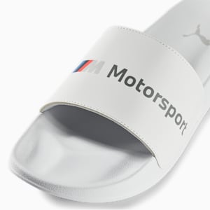 BMW M Motorsport Logo Leadcat 2.0 Unisex Slides, Puma White-Puma White