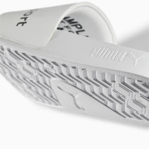 BMW M Motorsport Logo Leadcat 2.0 Unisex Slides, Puma White-Puma White