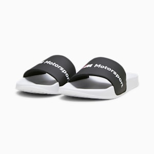 BMW M Motorsport Logo Leadcat 2.0 Unisex Slides, PUMA Black-PUMA White, extralarge-IND