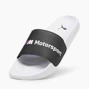 BMW M Motorsport Logo Leadcat 2.0 Unisex Slides, PUMA Black-PUMA White, extralarge-IND