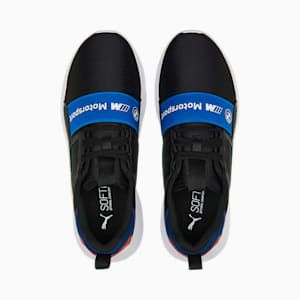 BMW M Motorsport Wired Cage Unisex Sneakers, PUMA Black-Pro Blue-Pop Red, extralarge-IND