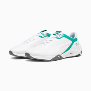 Mercedes-AMG Petronas F1 Kart Cat RL NITRO Motorsport Sneakers, PUMA White-Spectra Green-Mercedes Team Silver, extralarge-GBR